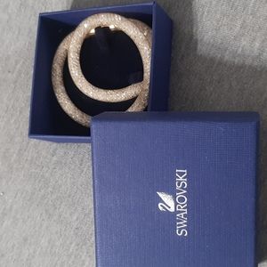 Swarovski champagne gold rope bracelet